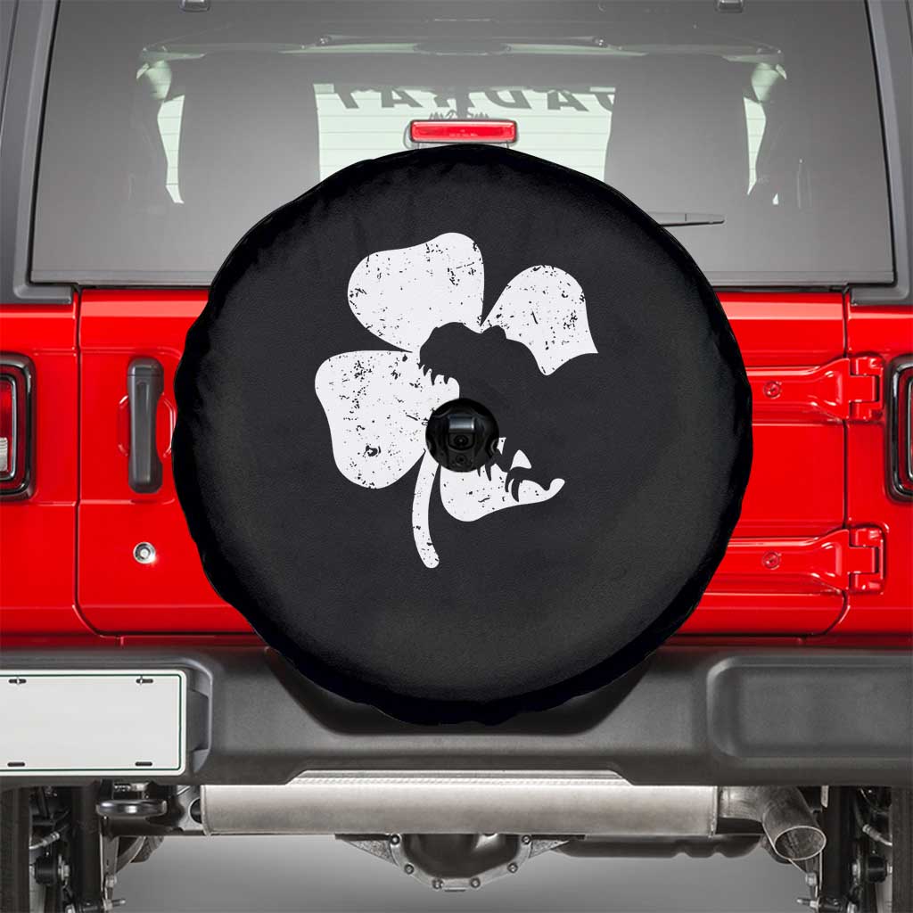St Patricks Day Dinosaur Rex Spare Tire Cover Dino in Lucky Shamrock