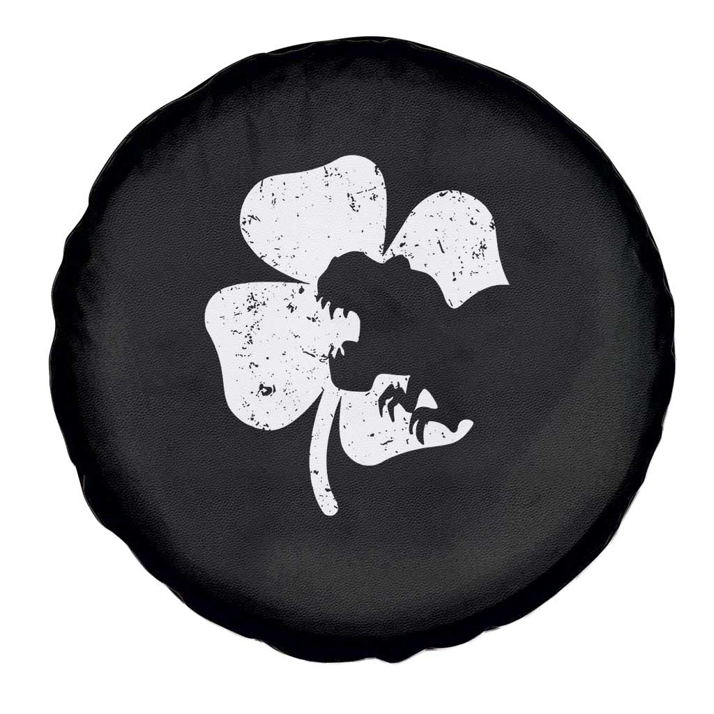 St Patricks Day Dinosaur Rex Spare Tire Cover Dino in Lucky Shamrock