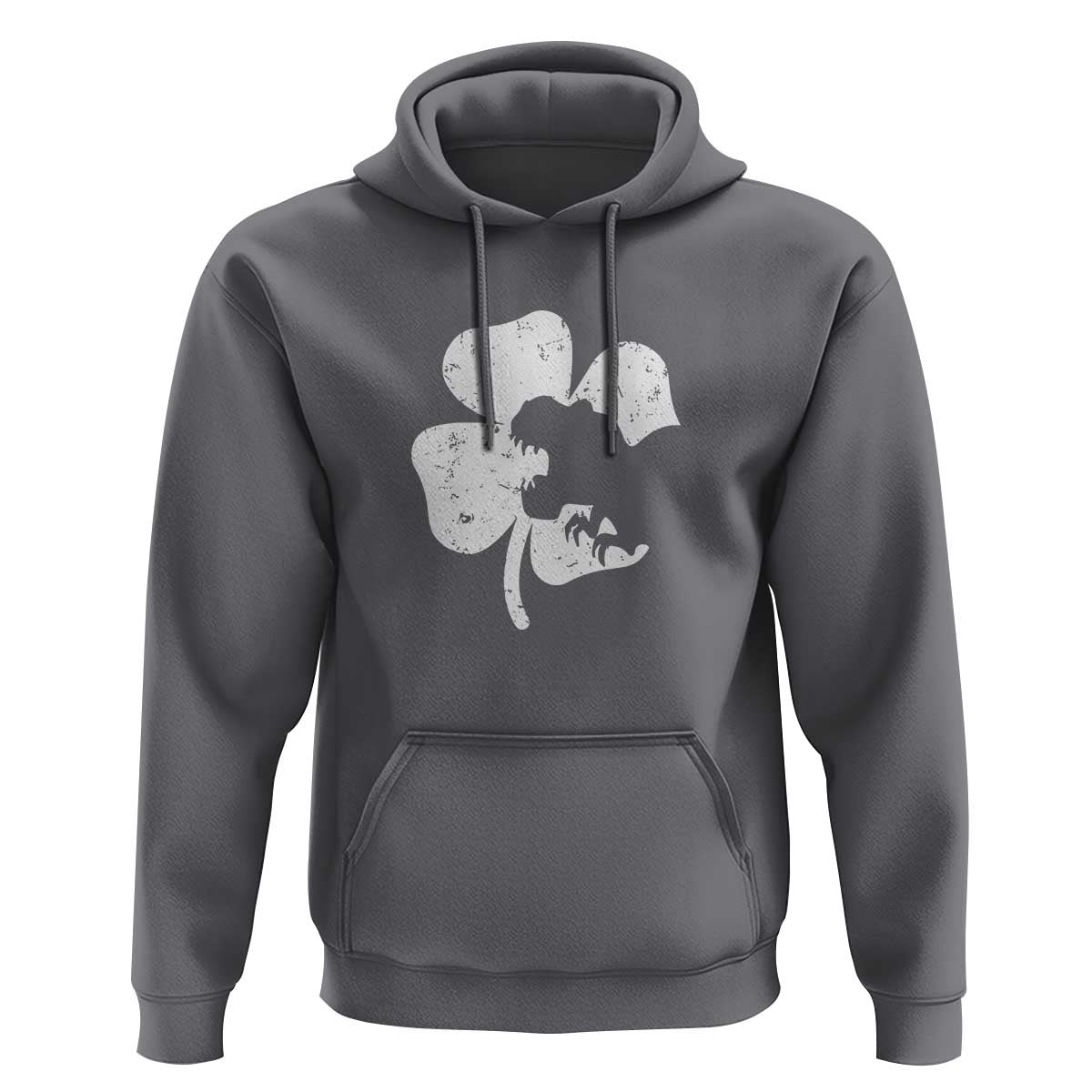 St Patricks Day Dinosaur Rex Hoodie Dino in Lucky Shamrock