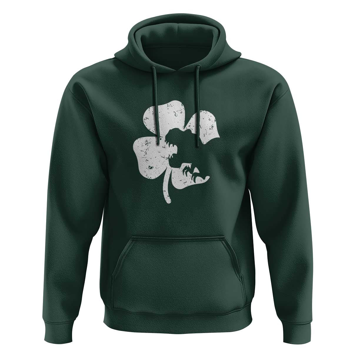 St Patricks Day Dinosaur Rex Hoodie Dino in Lucky Shamrock