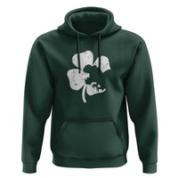 St Patricks Day Dinosaur Rex Hoodie Dino in Lucky Shamrock
