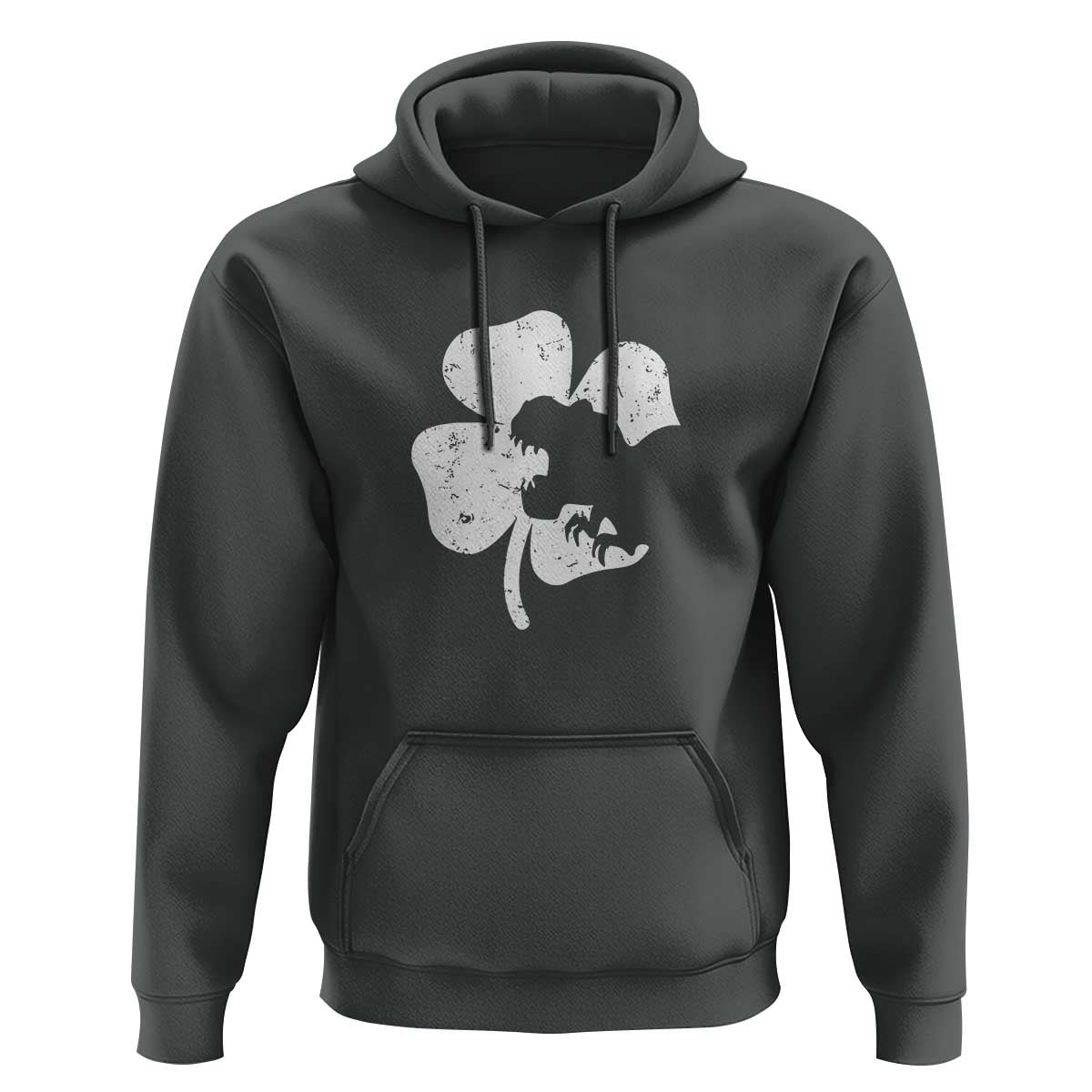 St Patricks Day Dinosaur Rex Hoodie Dino in Lucky Shamrock