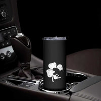 St Patricks Day Dinosaur Rex Skinny Tumbler Dino in Lucky Shamrock
