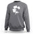 St Patricks Day Dinosaur Rex Sweatshirt Dino in Lucky Shamrock