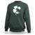 St Patricks Day Dinosaur Rex Sweatshirt Dino in Lucky Shamrock