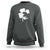 St Patricks Day Dinosaur Rex Sweatshirt Dino in Lucky Shamrock