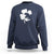 St Patricks Day Dinosaur Rex Sweatshirt Dino in Lucky Shamrock