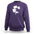 St Patricks Day Dinosaur Rex Sweatshirt Dino in Lucky Shamrock