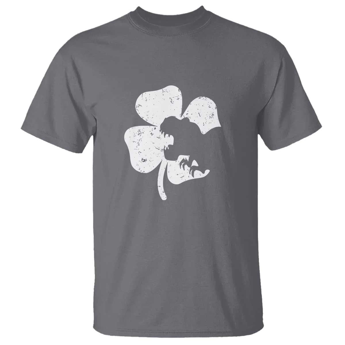 St Patricks Day Dinosaur Rex T Shirt Dino in Lucky Shamrock