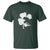 St Patricks Day Dinosaur Rex T Shirt Dino in Lucky Shamrock