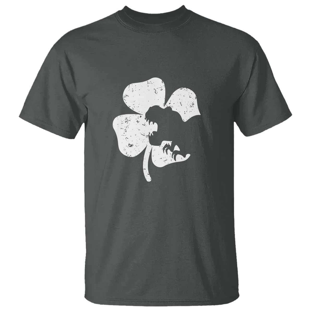 St Patricks Day Dinosaur Rex T Shirt Dino in Lucky Shamrock