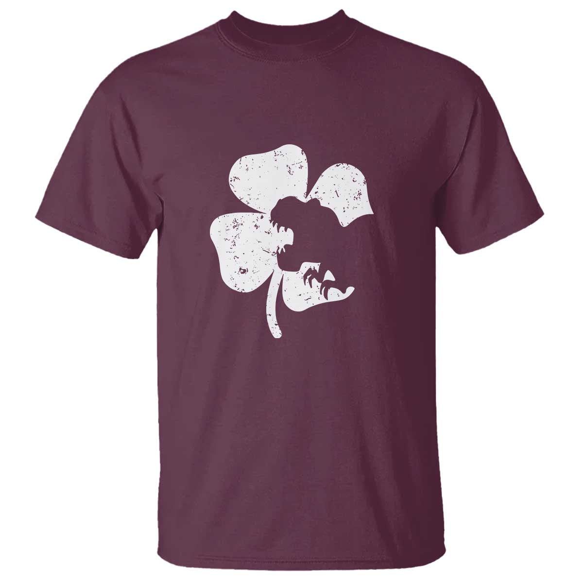 St Patricks Day Dinosaur Rex T Shirt Dino in Lucky Shamrock