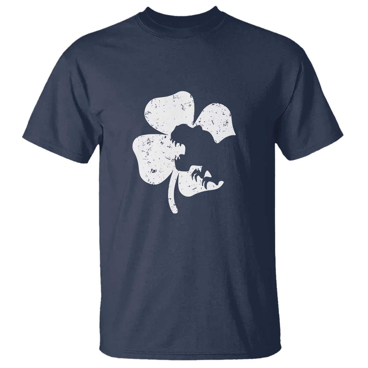 St Patricks Day Dinosaur Rex T Shirt Dino in Lucky Shamrock