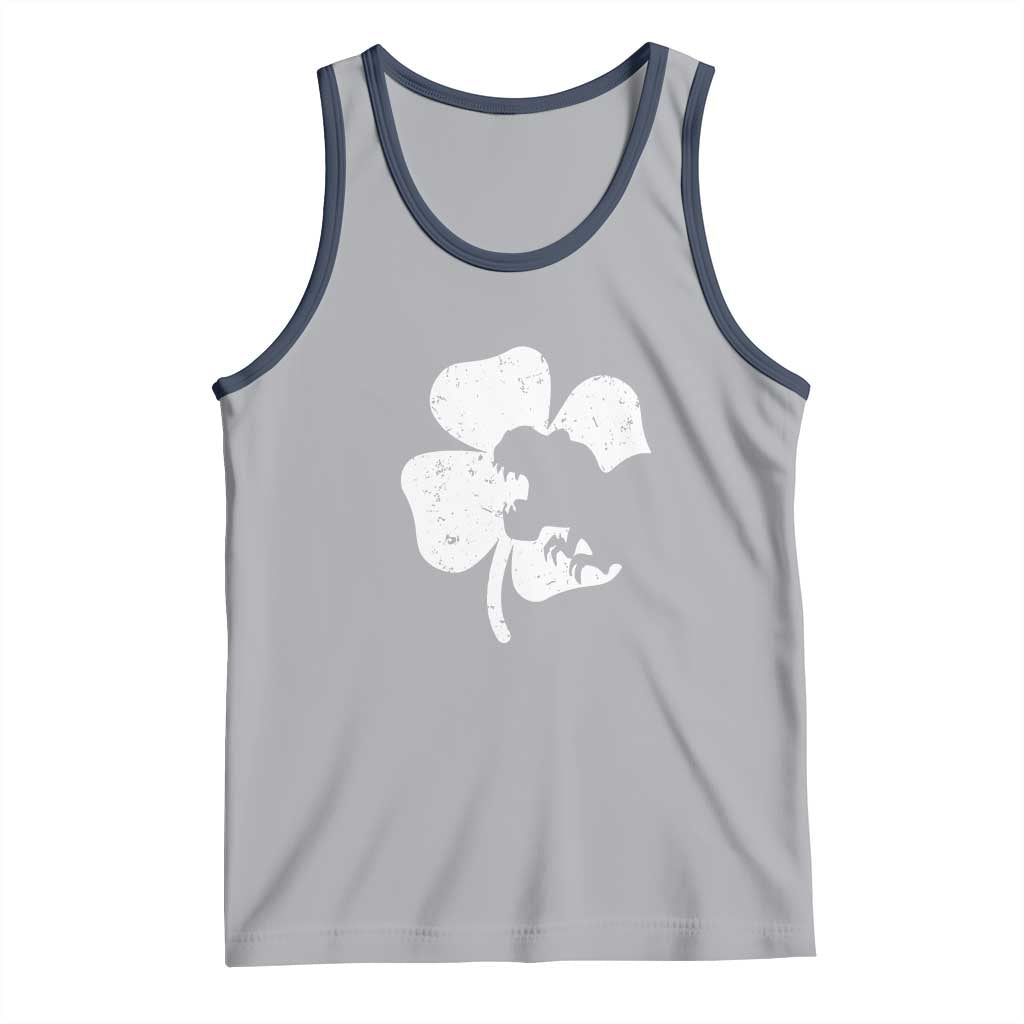 St Patricks Day Dinosaur Rex Tank Top Dino in Lucky Shamrock