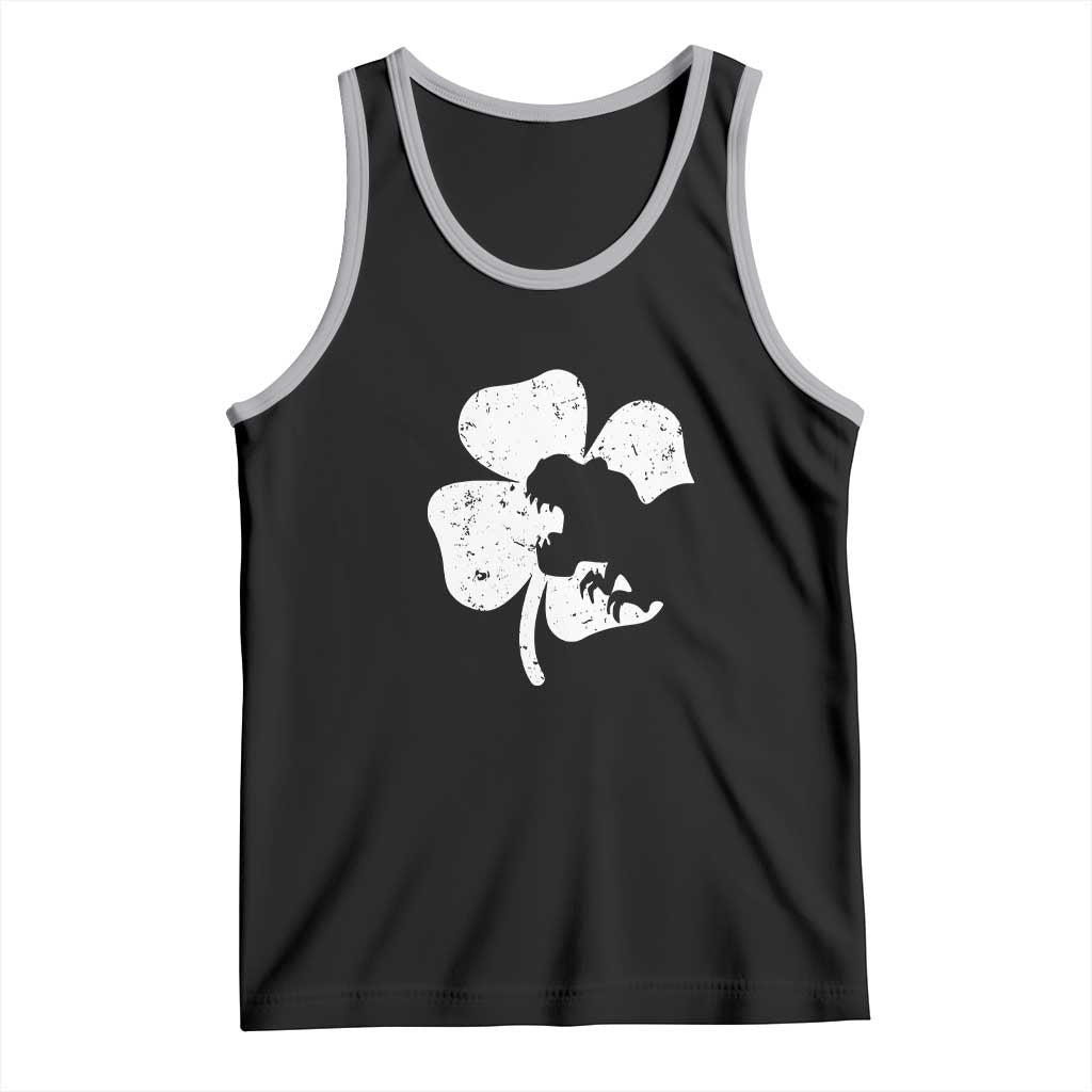 St Patricks Day Dinosaur Rex Tank Top Dino in Lucky Shamrock