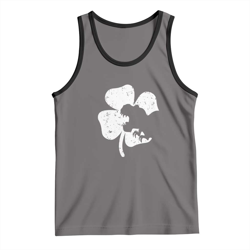 St Patricks Day Dinosaur Rex Tank Top Dino in Lucky Shamrock