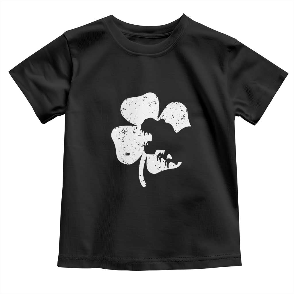 St Patricks Day Dinosaur Rex Toddler T Shirt Dino in Lucky Shamrock