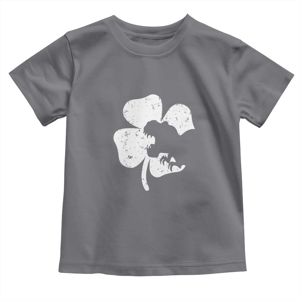 St Patricks Day Dinosaur Rex Toddler T Shirt Dino in Lucky Shamrock