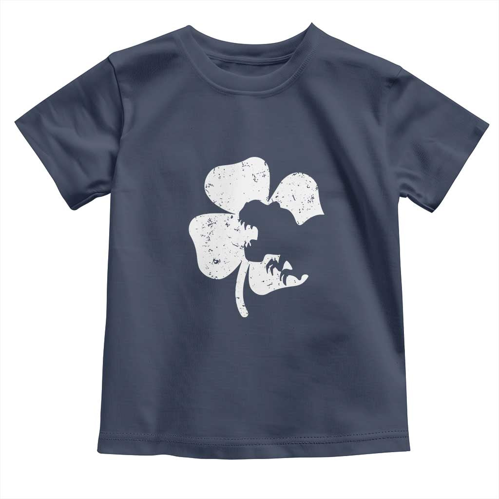 St Patricks Day Dinosaur Rex Toddler T Shirt Dino in Lucky Shamrock