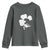 St Patricks Day Dinosaur Rex Youth Sweatshirt Dino in Lucky Shamrock