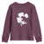 St Patricks Day Dinosaur Rex Youth Sweatshirt Dino in Lucky Shamrock