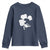St Patricks Day Dinosaur Rex Youth Sweatshirt Dino in Lucky Shamrock