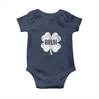 Funny St Patricks Day Bruh Baby Onesie Lucky Shamrock Vintage