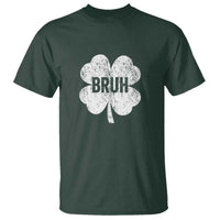 Funny St Patricks Day Bruh T Shirt Lucky Shamrock Vintage