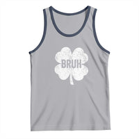 Funny St Patricks Day Bruh Tank Top Lucky Shamrock Vintage
