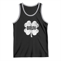 Funny St Patricks Day Bruh Tank Top Lucky Shamrock Vintage