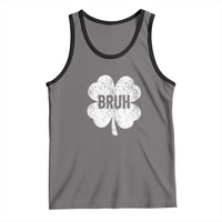 Funny St Patricks Day Bruh Tank Top Lucky Shamrock Vintage