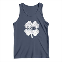 Funny St Patricks Day Bruh Tank Top Lucky Shamrock Vintage