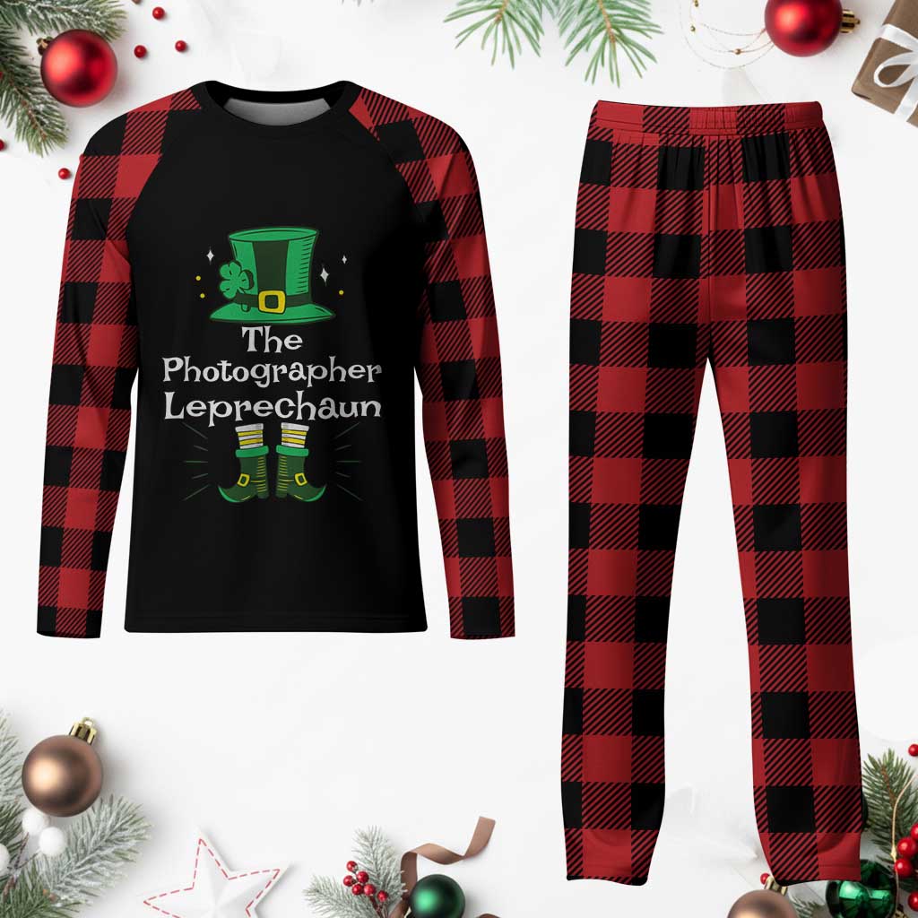 The Photographer Leprechaun Matching Group Plaid Pajama Set Festive St Patricks Day Squad Photographers - Wonder Print Shop