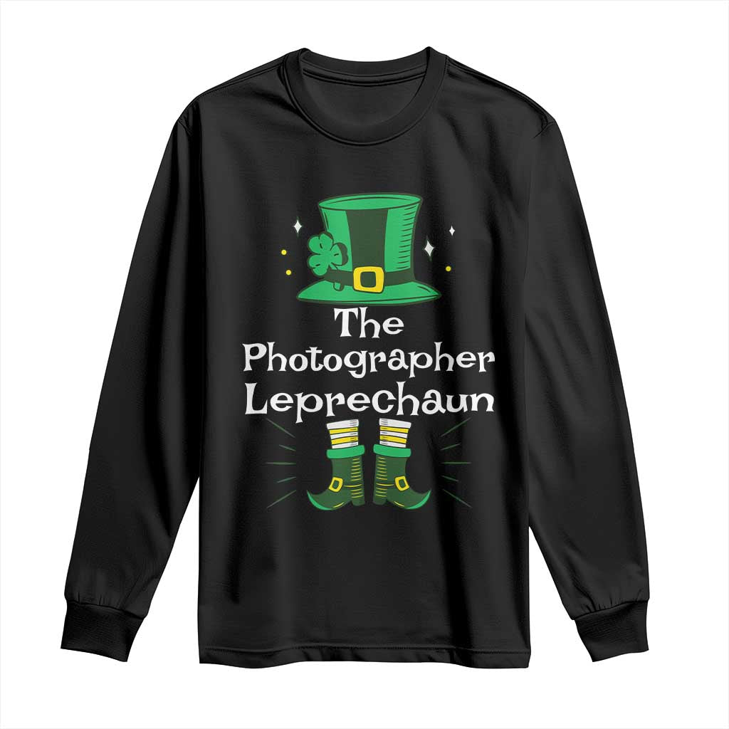 The Photographer Leprechaun Matching Group Long Sleeve Shirt Festive St Patricks Day Squad Photographers