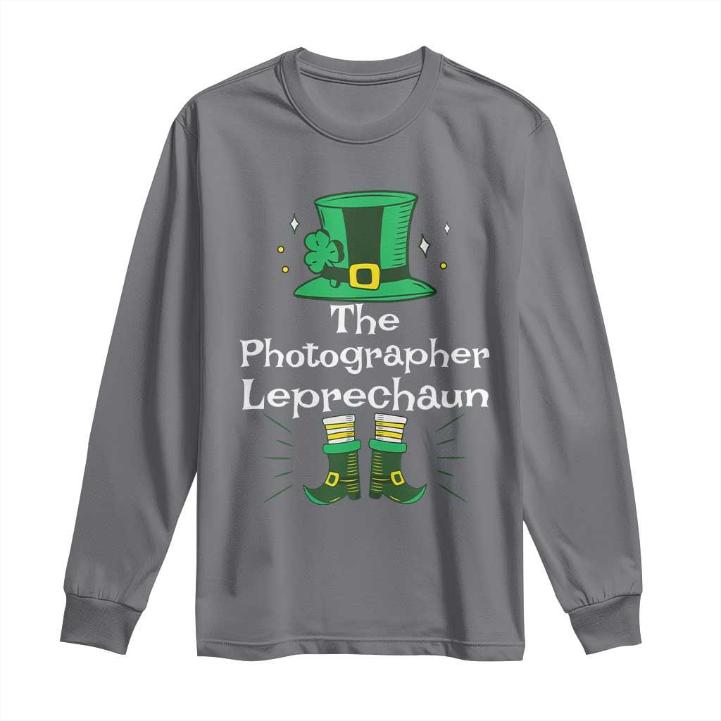The Photographer Leprechaun Matching Group Long Sleeve Shirt Festive St Patricks Day Squad Photographers
