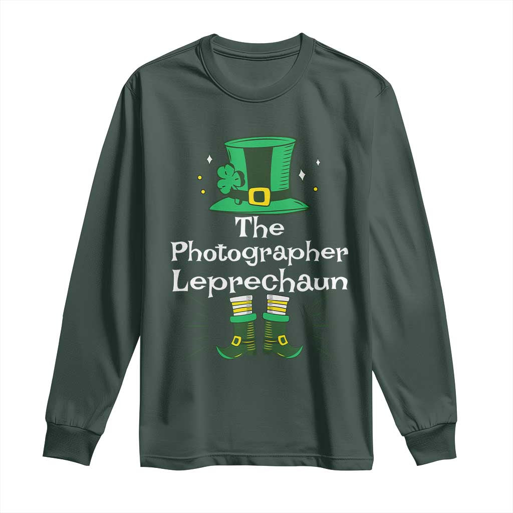 The Photographer Leprechaun Matching Group Long Sleeve Shirt Festive St Patricks Day Squad Photographers