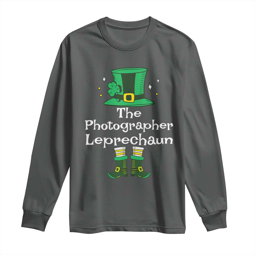 The Photographer Leprechaun Matching Group Long Sleeve Shirt Festive St Patricks Day Squad Photographers