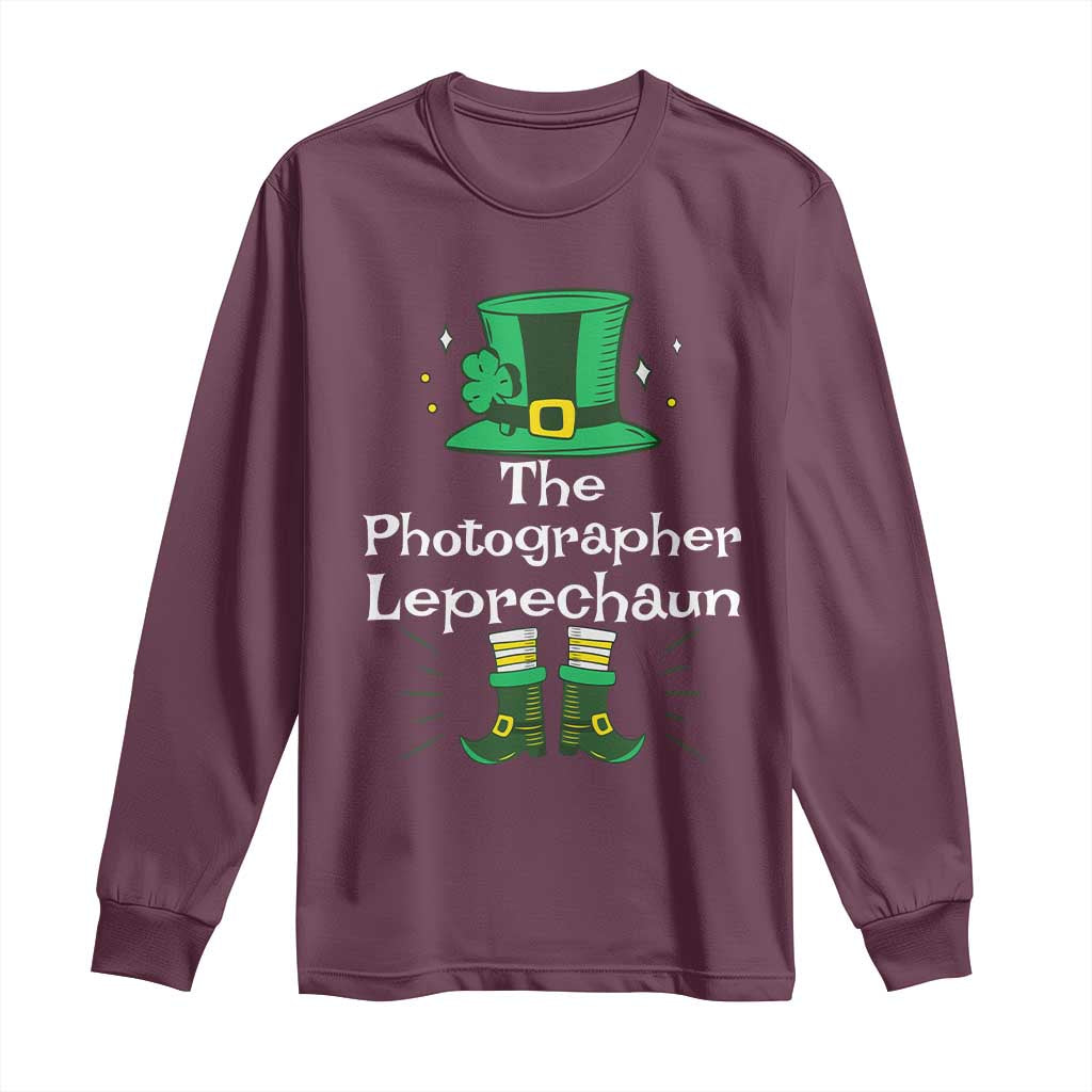 The Photographer Leprechaun Matching Group Long Sleeve Shirt Festive St Patricks Day Squad Photographers