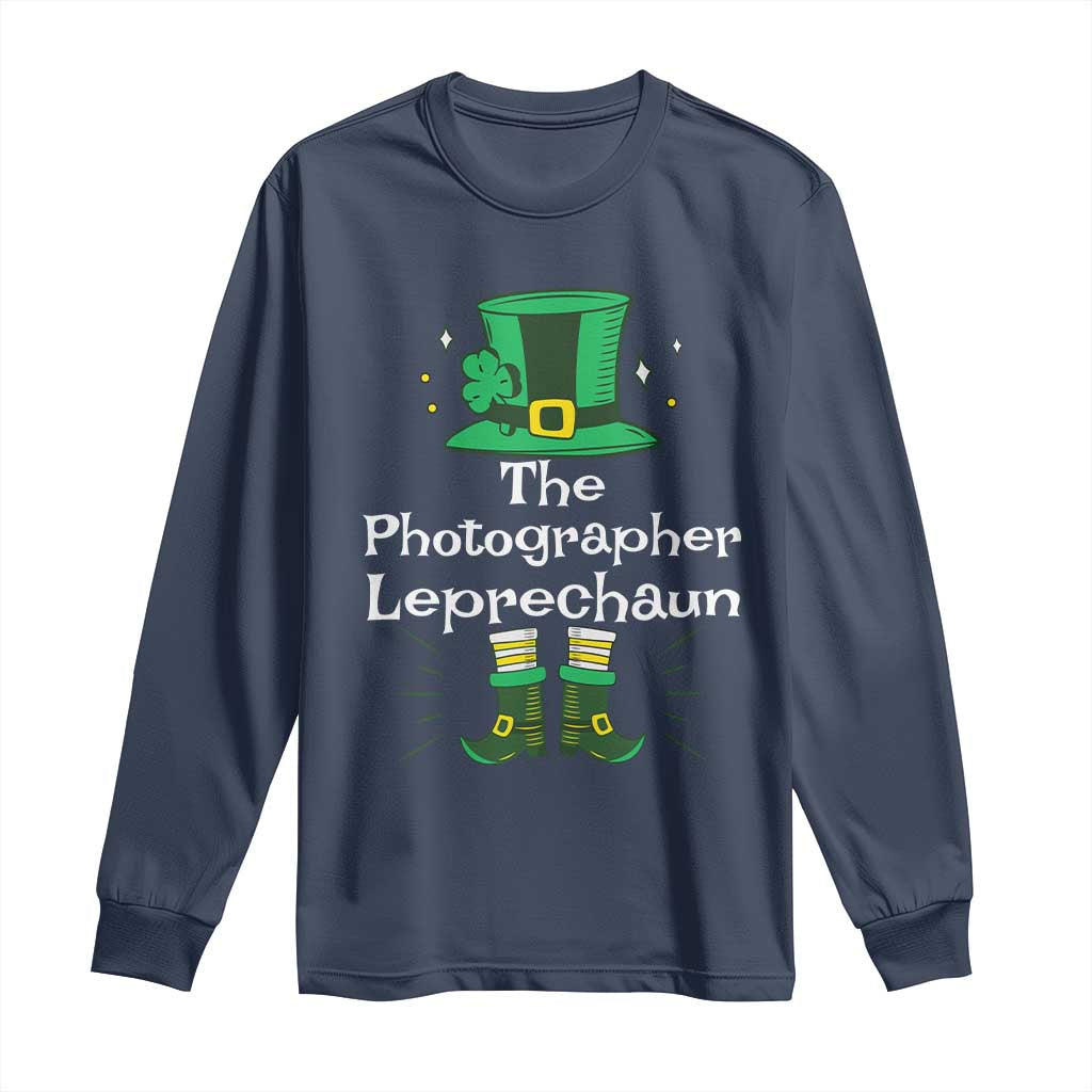 The Photographer Leprechaun Matching Group Long Sleeve Shirt Festive St Patricks Day Squad Photographers