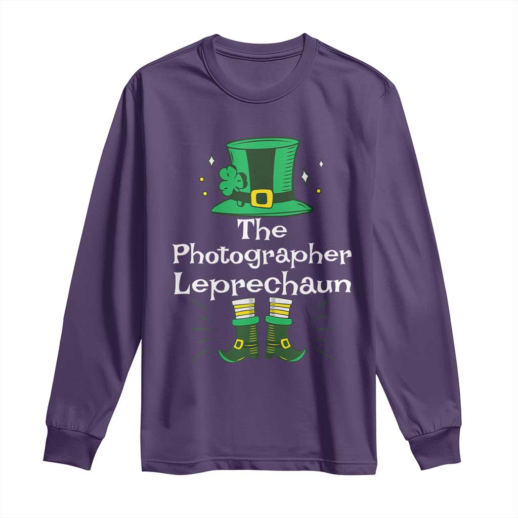 The Photographer Leprechaun Matching Group Long Sleeve Shirt Festive St Patricks Day Squad Photographers