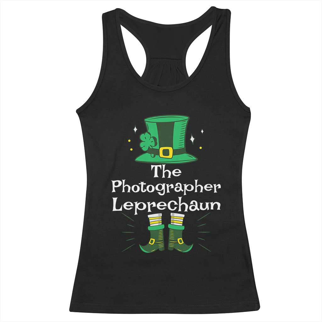 The Photographer Leprechaun Matching Group Racerback Tank Top Festive St Patricks Day Squad Photographers
