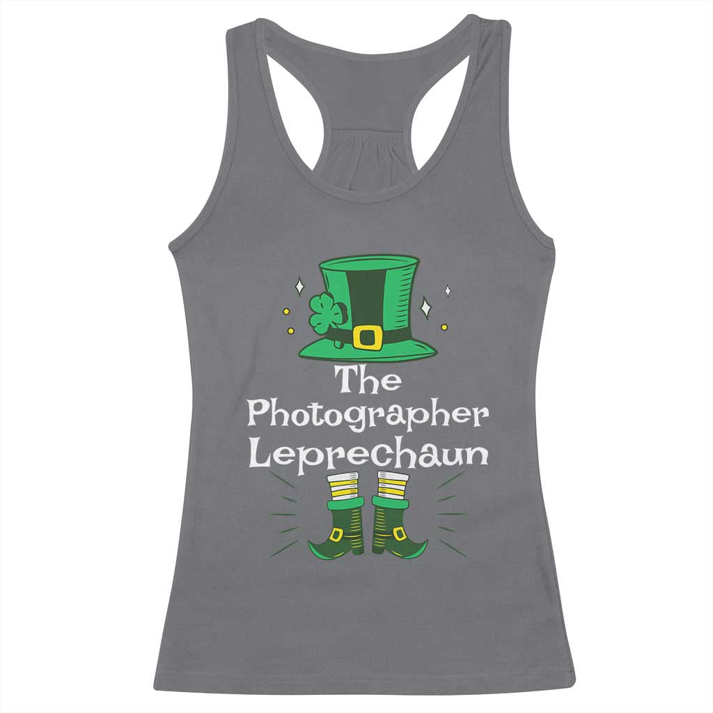 The Photographer Leprechaun Matching Group Racerback Tank Top Festive St Patricks Day Squad Photographers