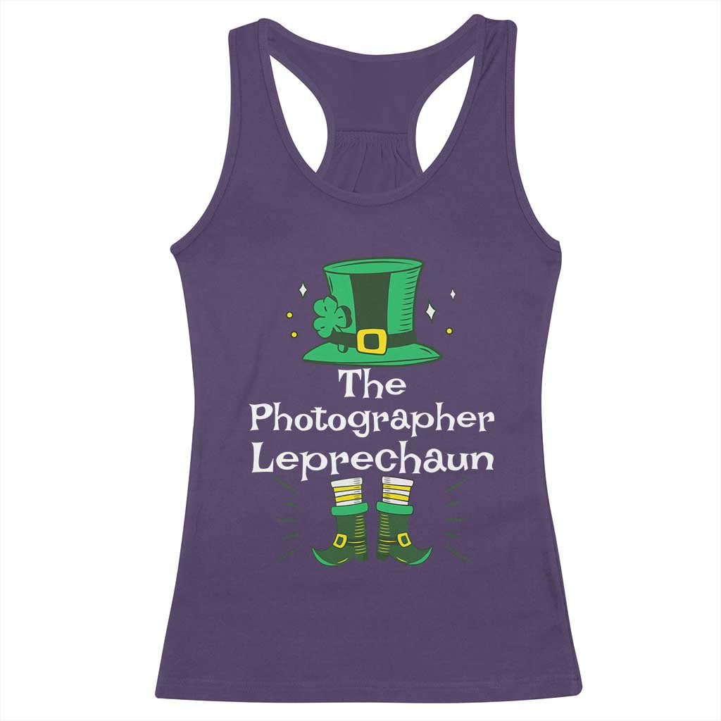 The Photographer Leprechaun Matching Group Racerback Tank Top Festive St Patricks Day Squad Photographers
