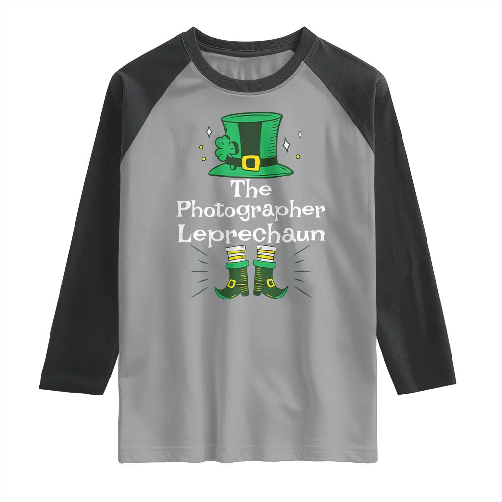 The Photographer Leprechaun Matching Group Raglan Shirt Festive St Patricks Day Squad Photographers