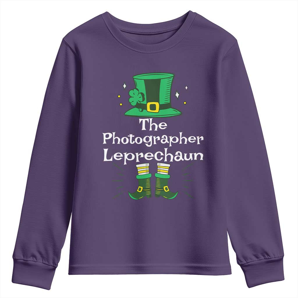 The Photographer Leprechaun Matching Group Youth Sweatshirt Festive St Patricks Day Squad Photographers