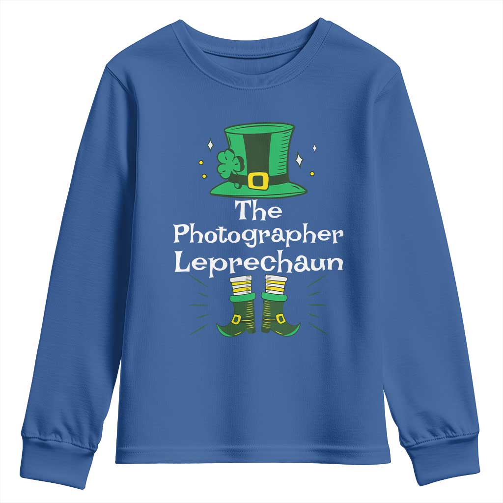 The Photographer Leprechaun Matching Group Youth Sweatshirt Festive St Patricks Day Squad Photographers