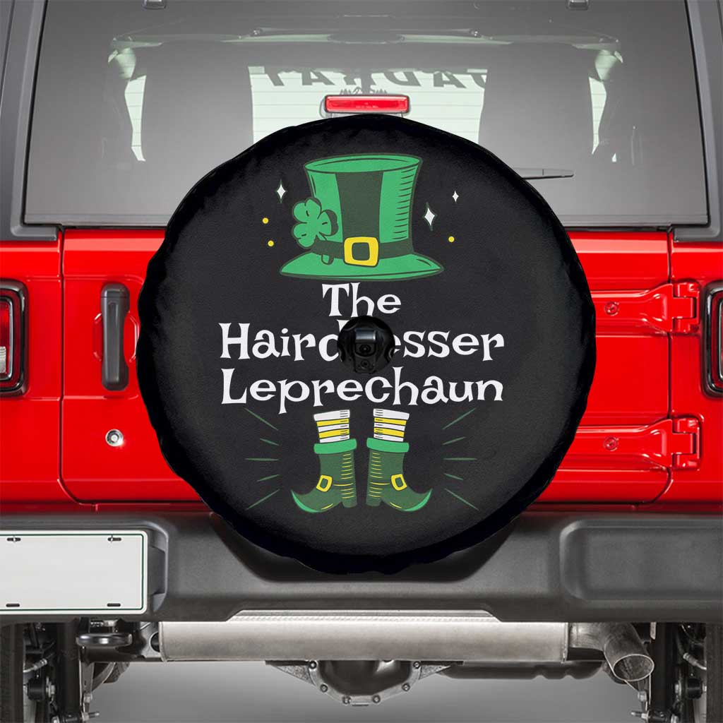 The Hairdresser Leprechaun Matching Group Spare Tire Cover Festive St Patricks Day Squad Hairdressers