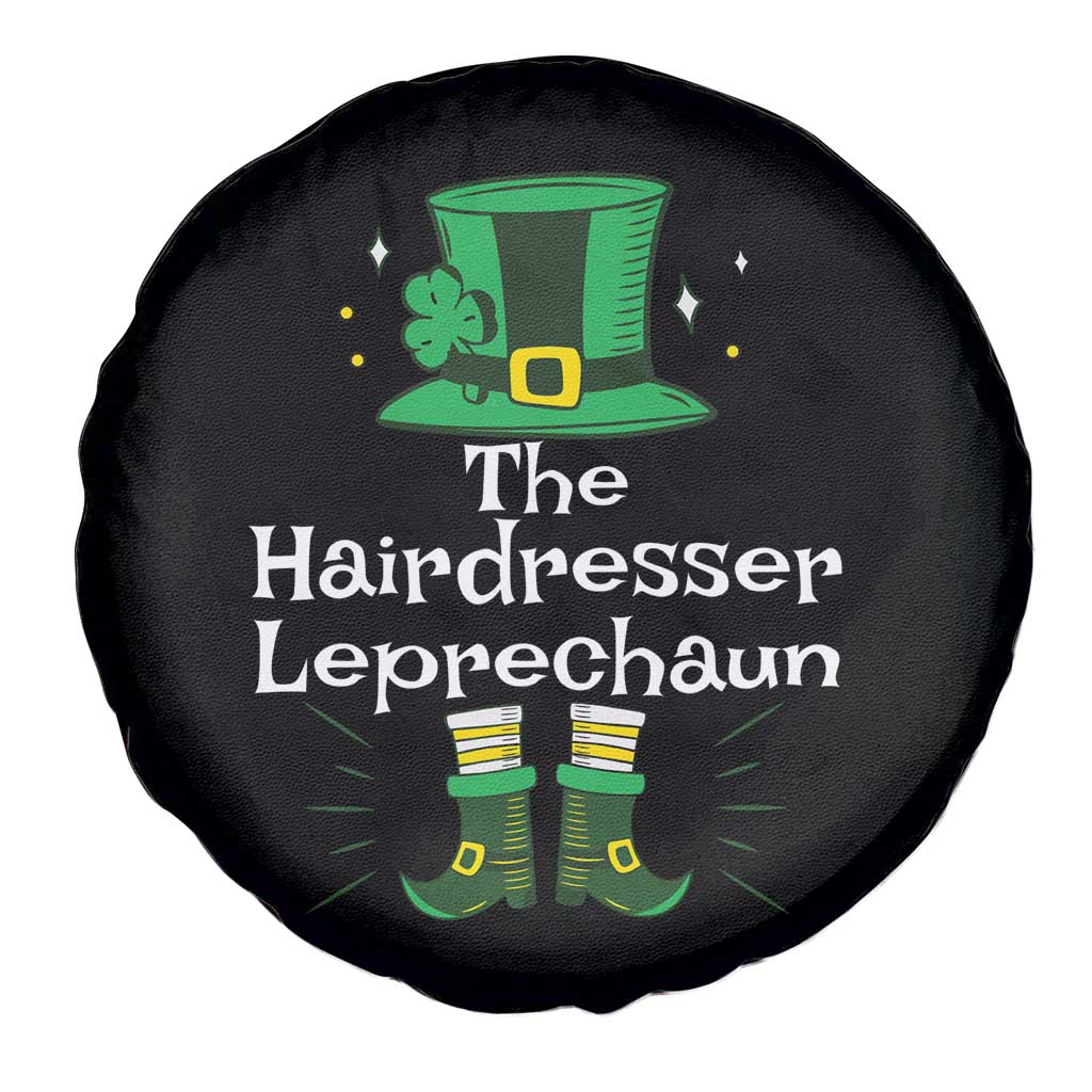 The Hairdresser Leprechaun Matching Group Spare Tire Cover Festive St Patricks Day Squad Hairdressers