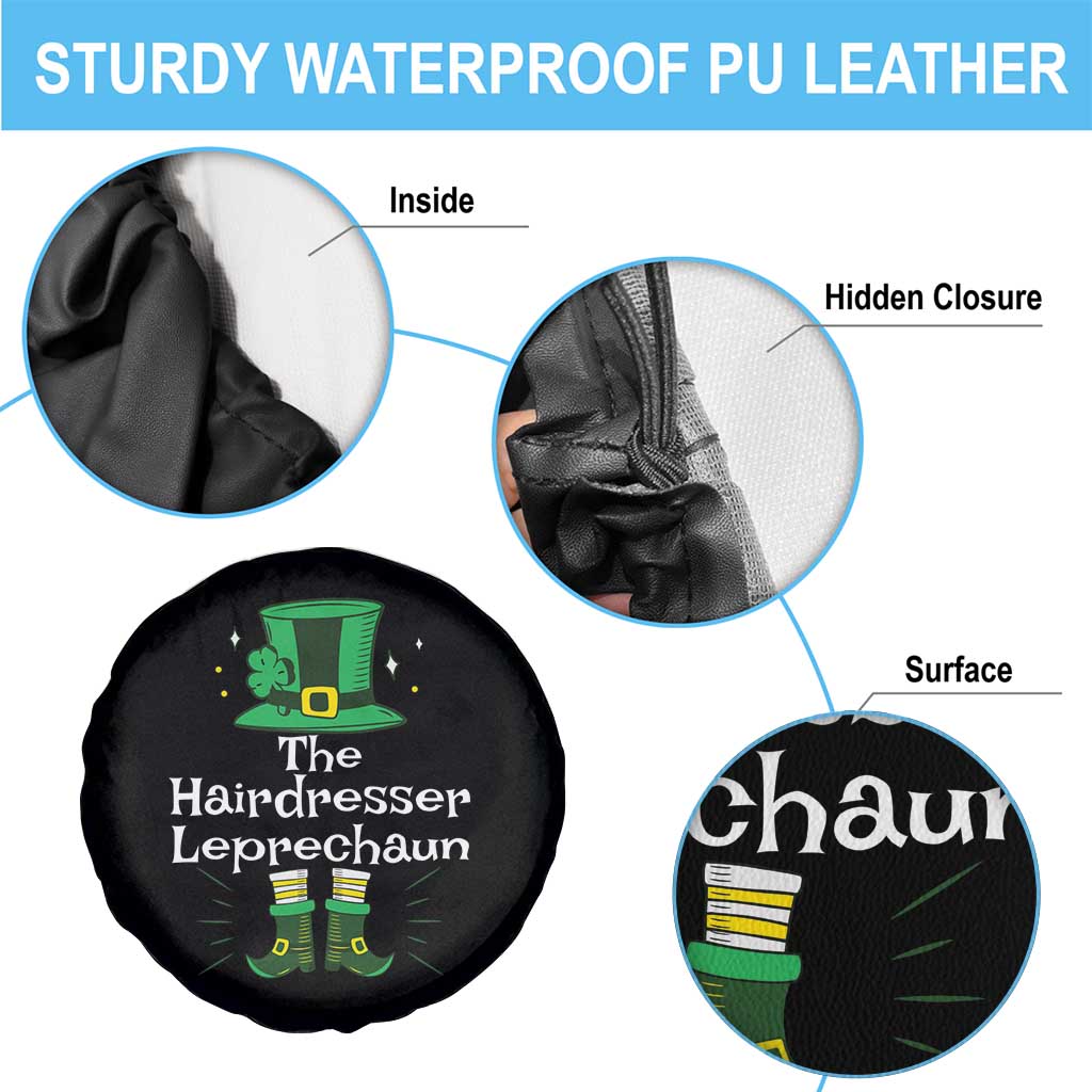 The Hairdresser Leprechaun Matching Group Spare Tire Cover Festive St Patricks Day Squad Hairdressers