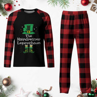 The Hairdresser Leprechaun Matching Group Plaid Pajama Set Festive St Patricks Day Squad Hairdressers - Wonder Print Shop